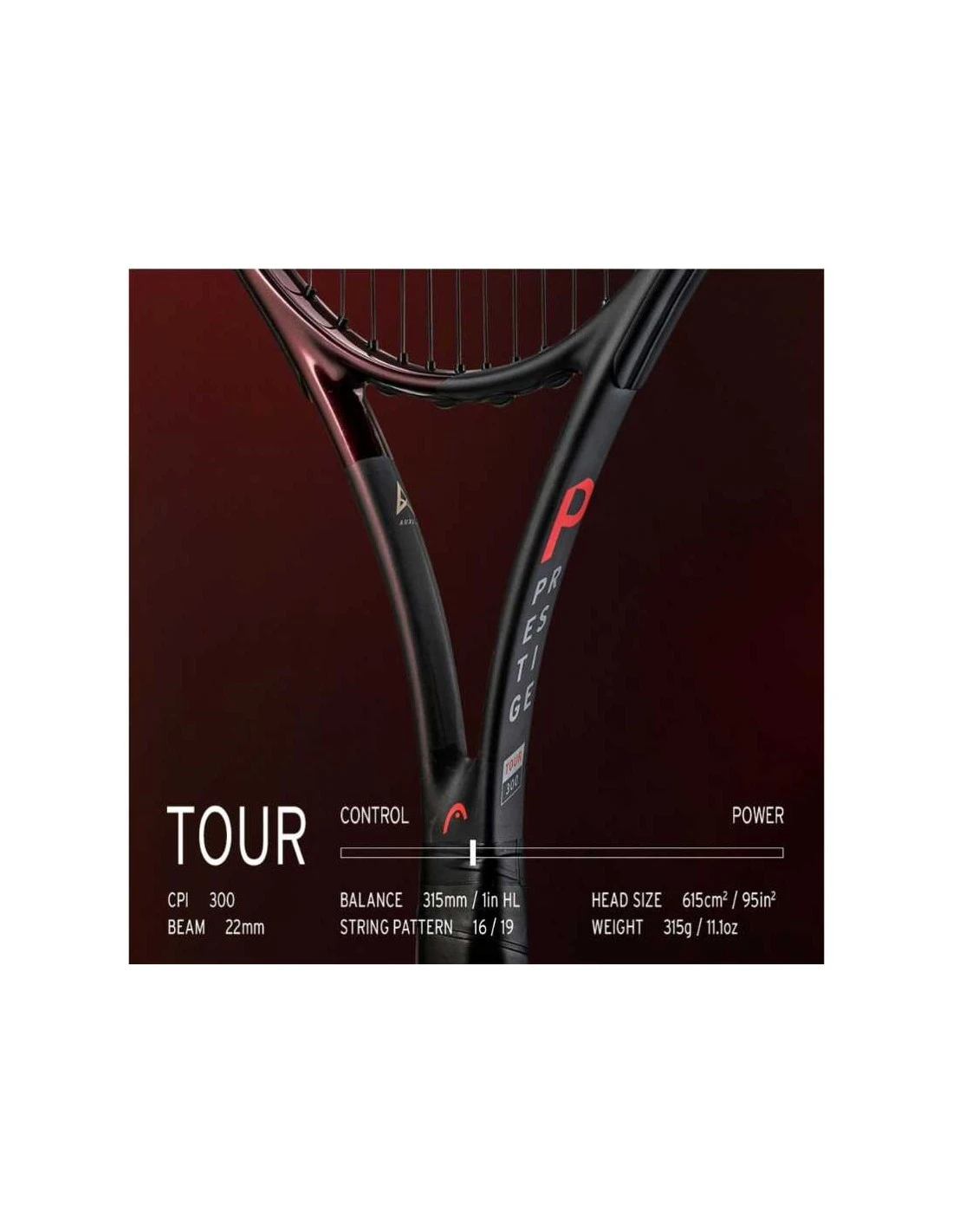 RAQUETA HEAD PRESTIGE TOUR 315 Gr 2022 5 RAQUETA HEAD PRESTIGE TOUR 315 Gr 2022 - Imagen 3
